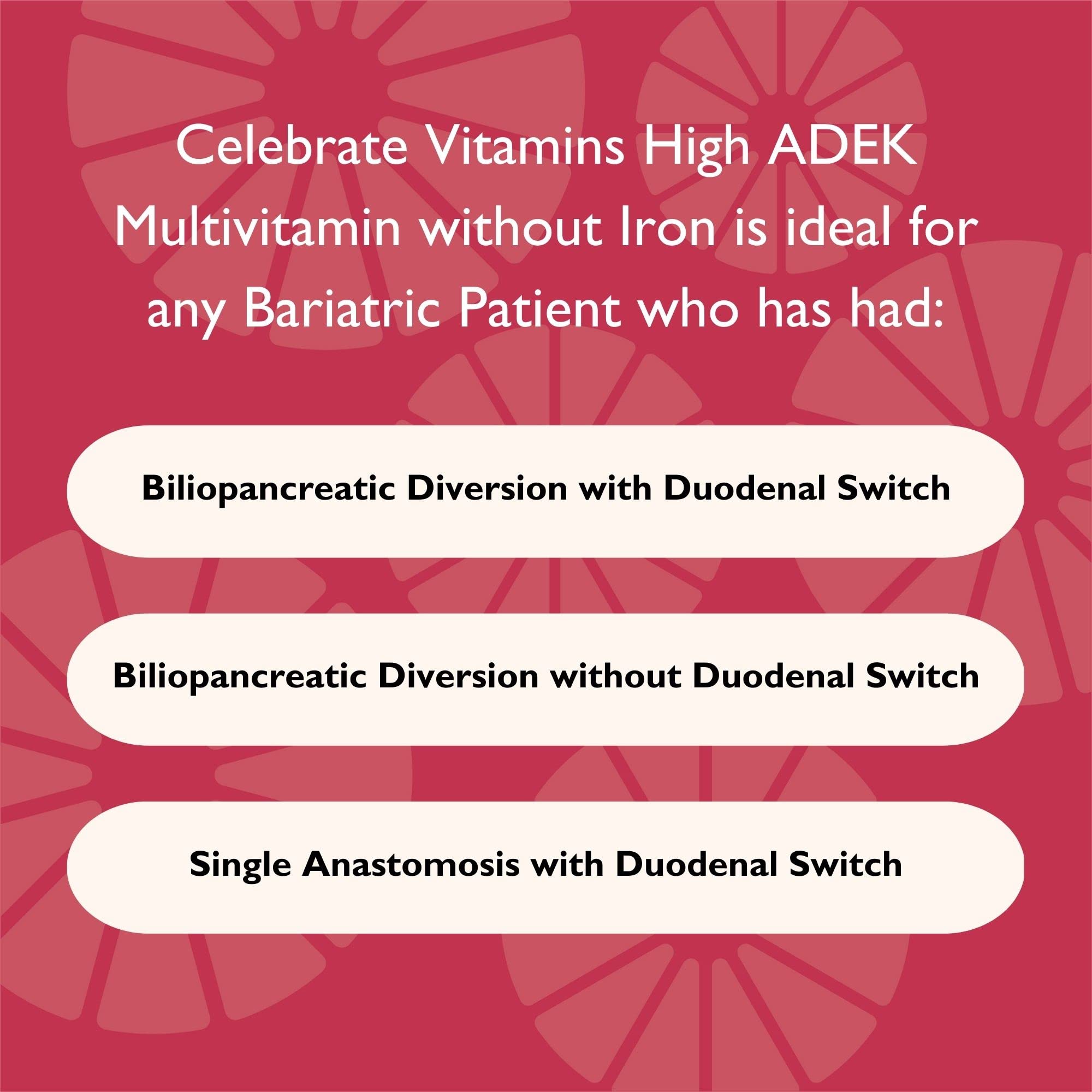 Daily use lifestyle shot of Celebrate Vitamins bariatric multivitamin after duodenal switch surgery