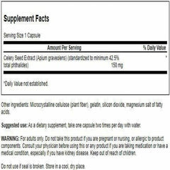 Celery seed extract phytochemicals including limonene, coumarin, and apigenin