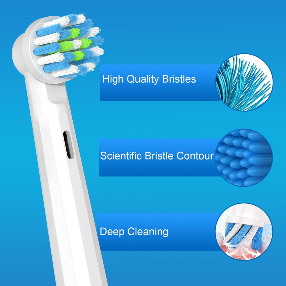 Staggered bristle design for deep cleaning