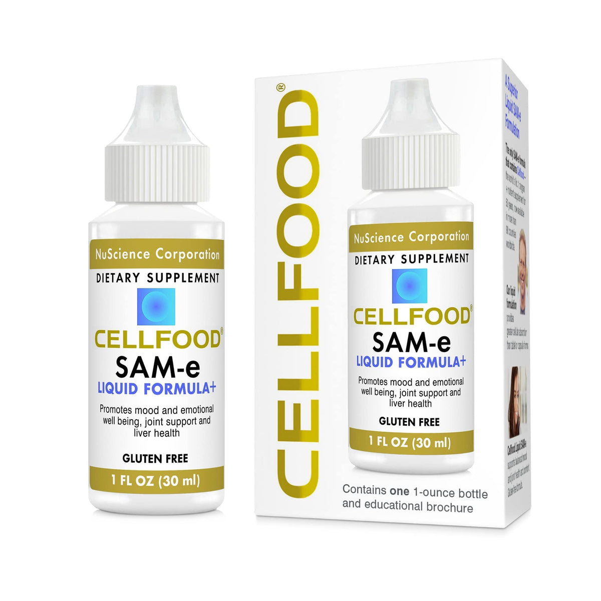 1 fl oz bottle of Cellfood SAM-e Liquid Formula+