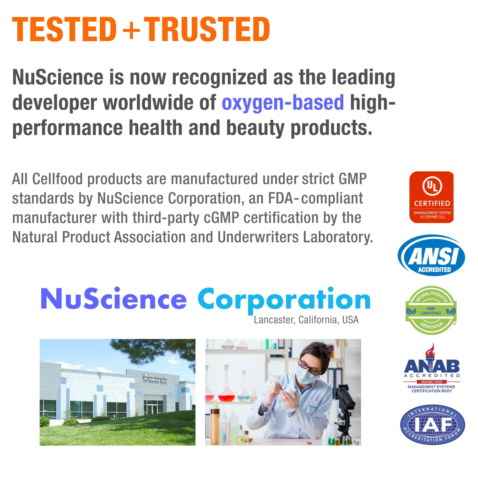 Product packaging and branding for Cellfood Silica Anti-Aging Formula