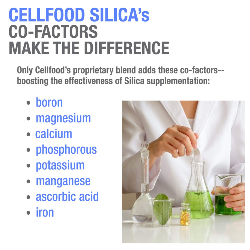 Usage and dosage guidance for Cellfood Silica Anti-Aging Formula