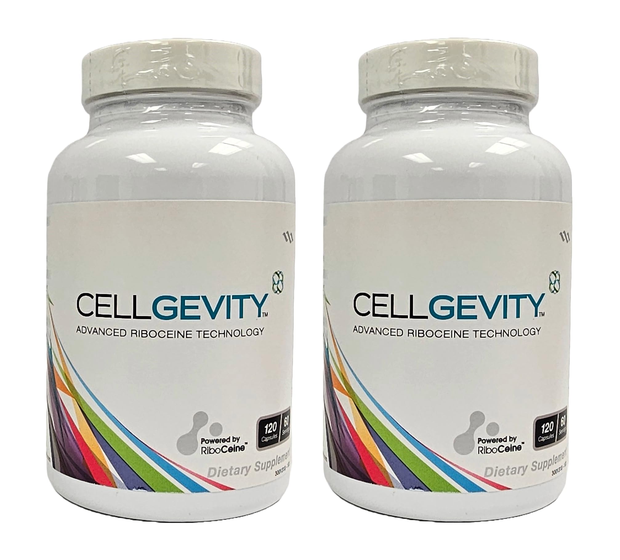 Cellgevity bottle with 2-pack packaging on white background