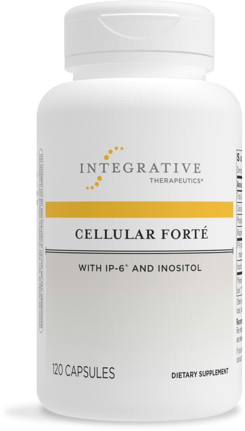 Product label for Integrative Therapeutics Cellular Forte showing IP-6 and Inositol