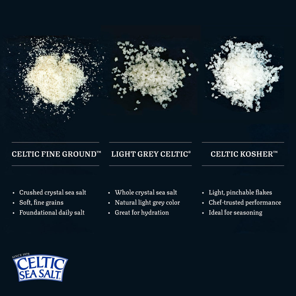 Mineral-rich unrefined sea salt pouring for seasoning