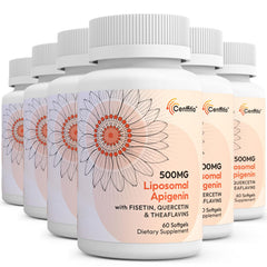 Hero shot of Cenffitio Liposomal Apigenin 500mg Softgels