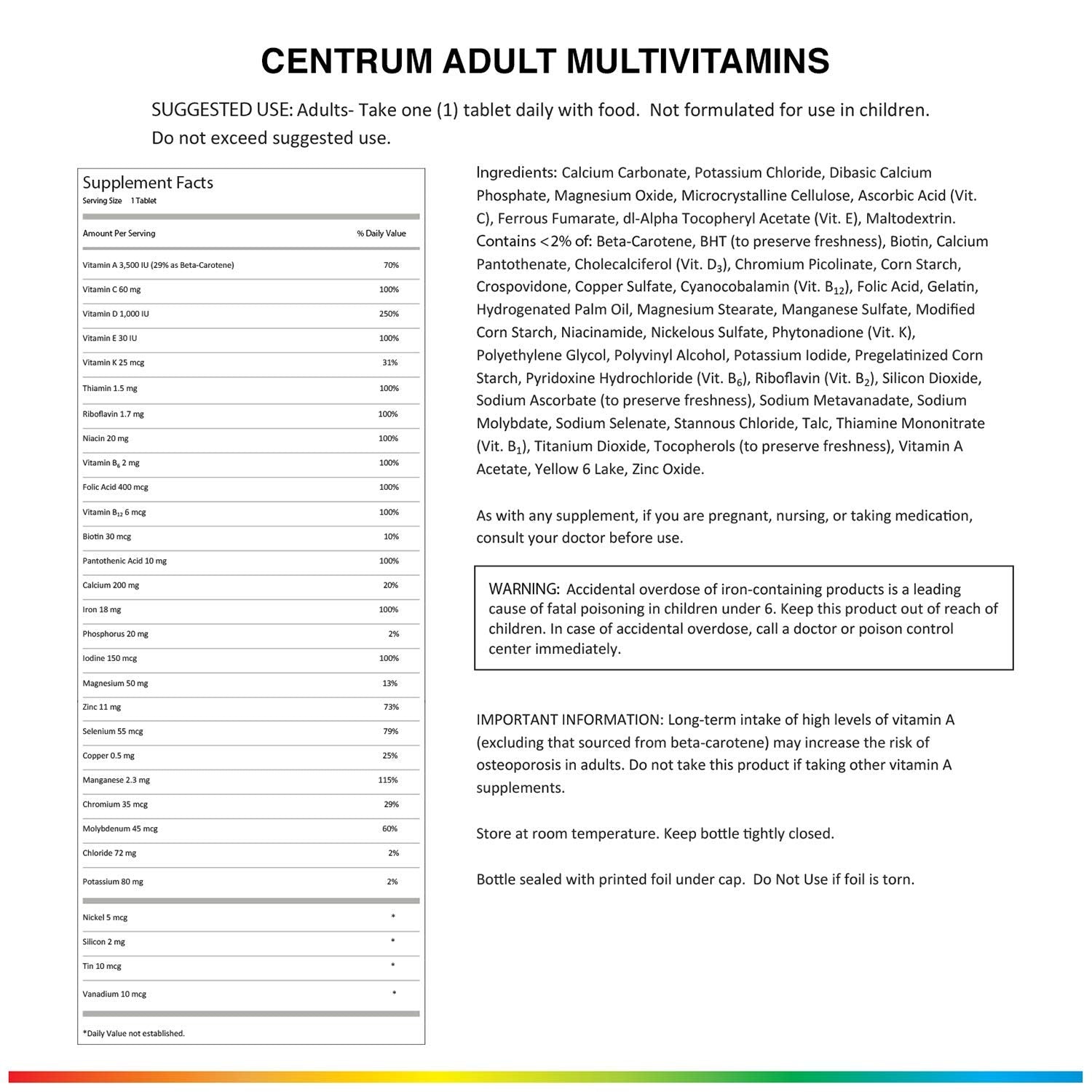 Centrum zinc icon on bottle suggesting immune-friendly minerals