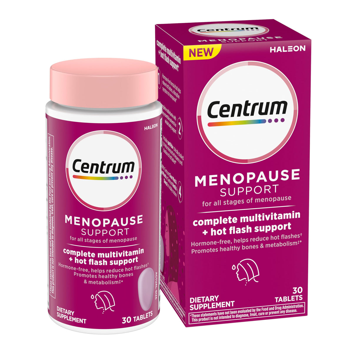 Centrum Complete Multivitamin + Hot Flash Support bottle 30-count