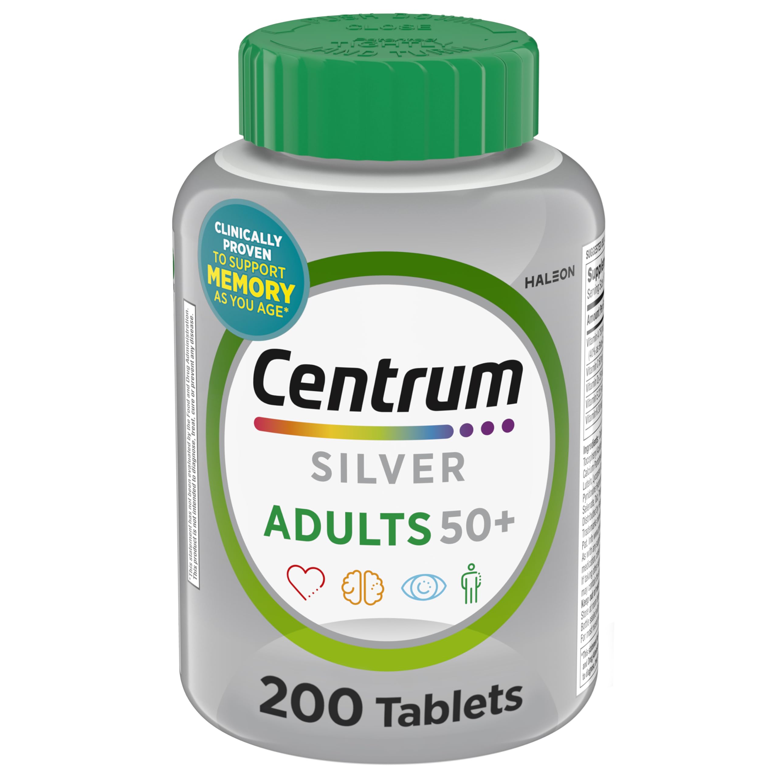 Centrum Silver 50+ bottle front view