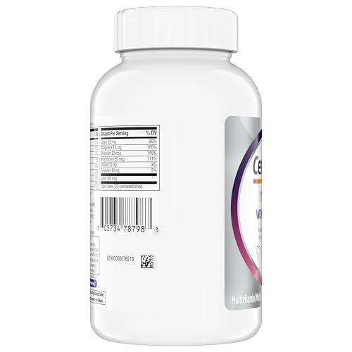 Ingredients list for Centrum Silver 50+ multivitamin