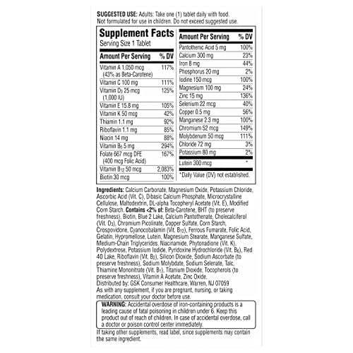 Heart health support attributes in Centrum Silver Women’s Multivitamin