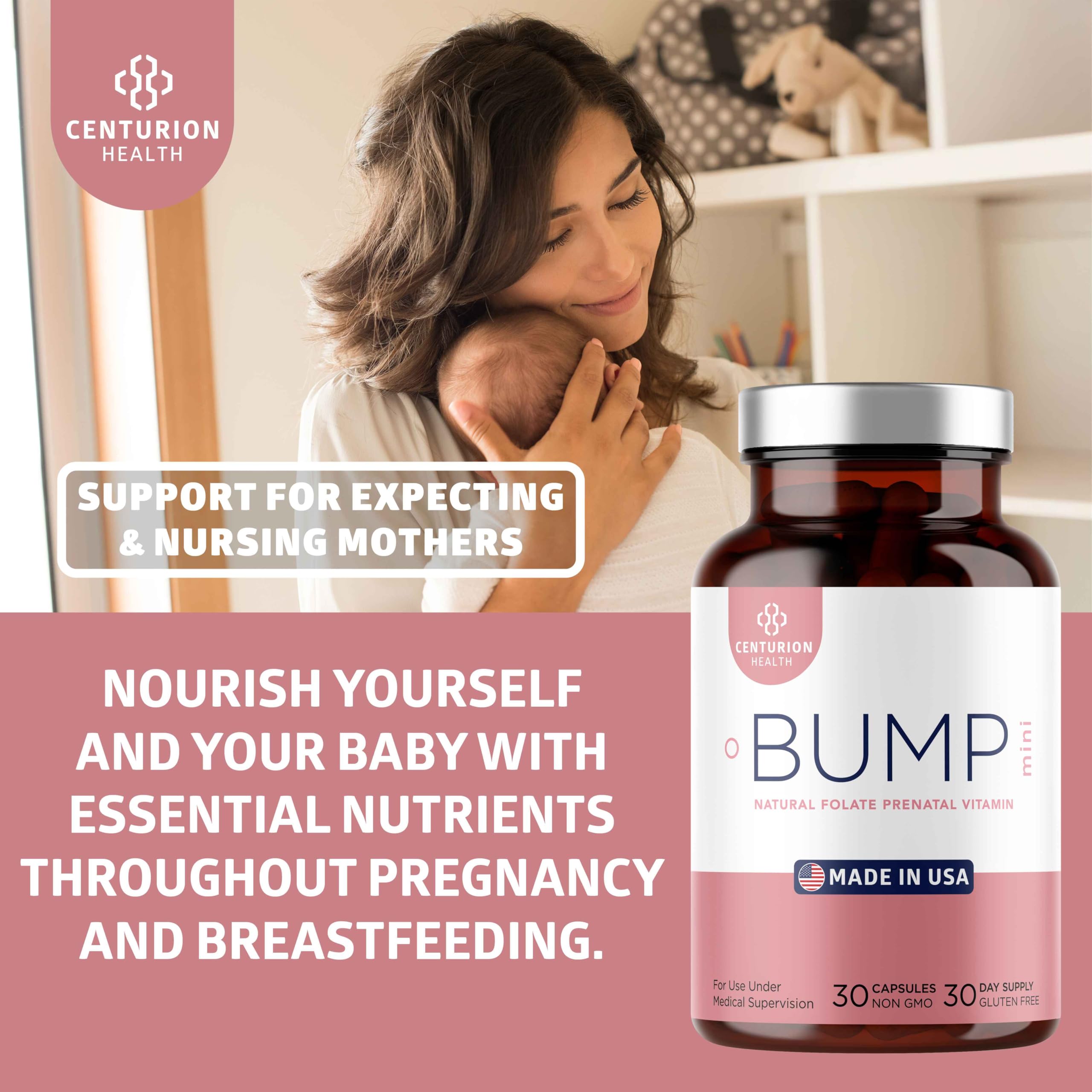 Graphic of essential prenatal nutrients