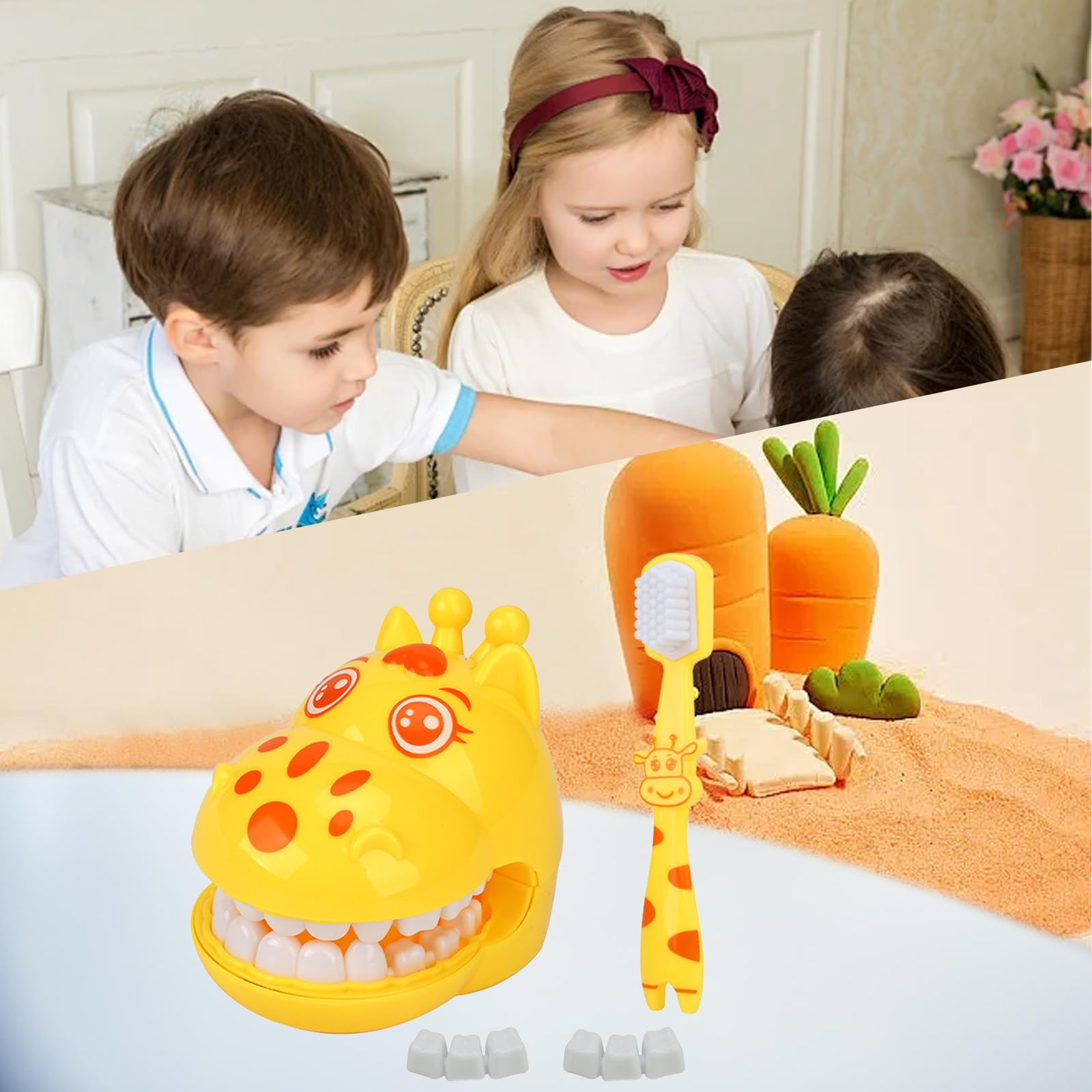 Colorful educational dental toy set for early education