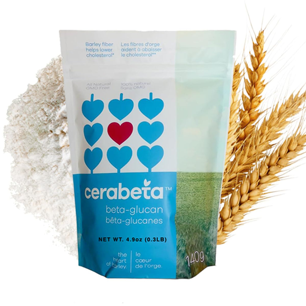 Front view of Cerabeta Barley Beta-Glucan Daily Supplement Powder