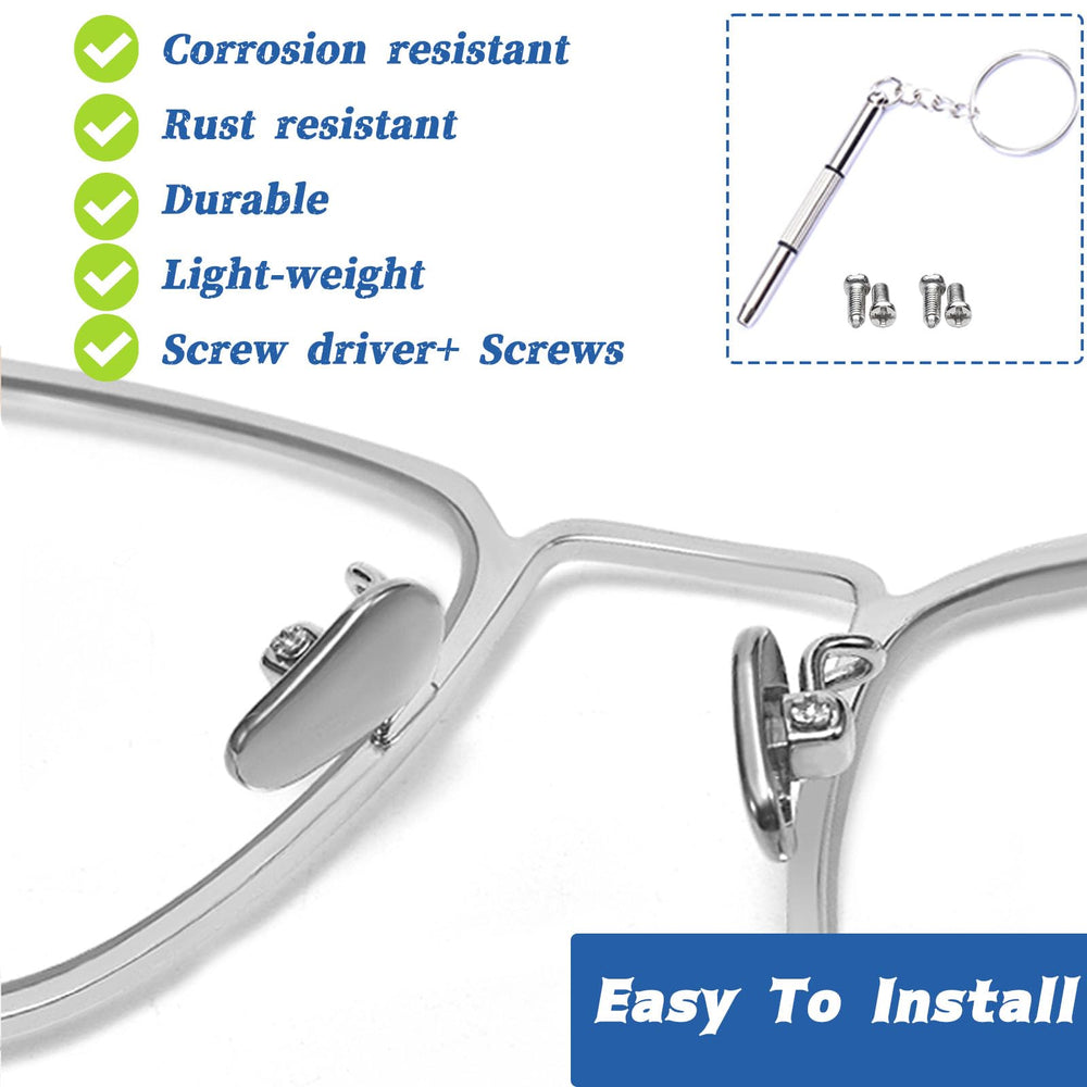 Screw-in nose pad with included screw (gold)