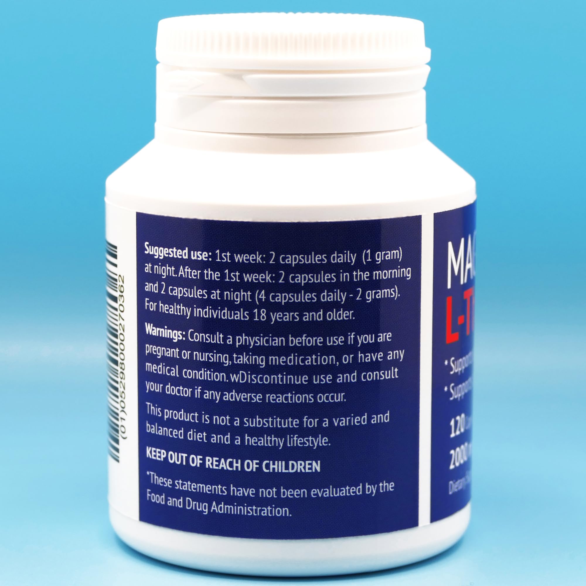 Product information and vitamins image for Ceretis Magnesium L-Threonate