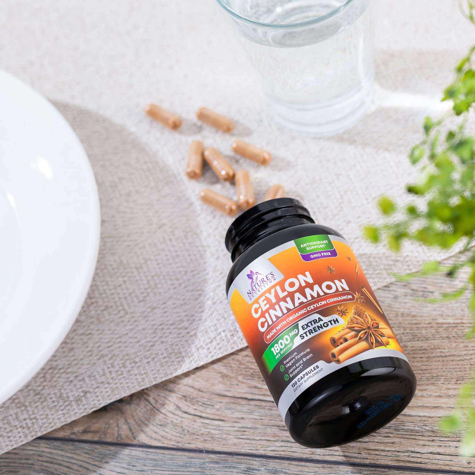 Branding and certification marks for organic Ceylon cinnamon supplement