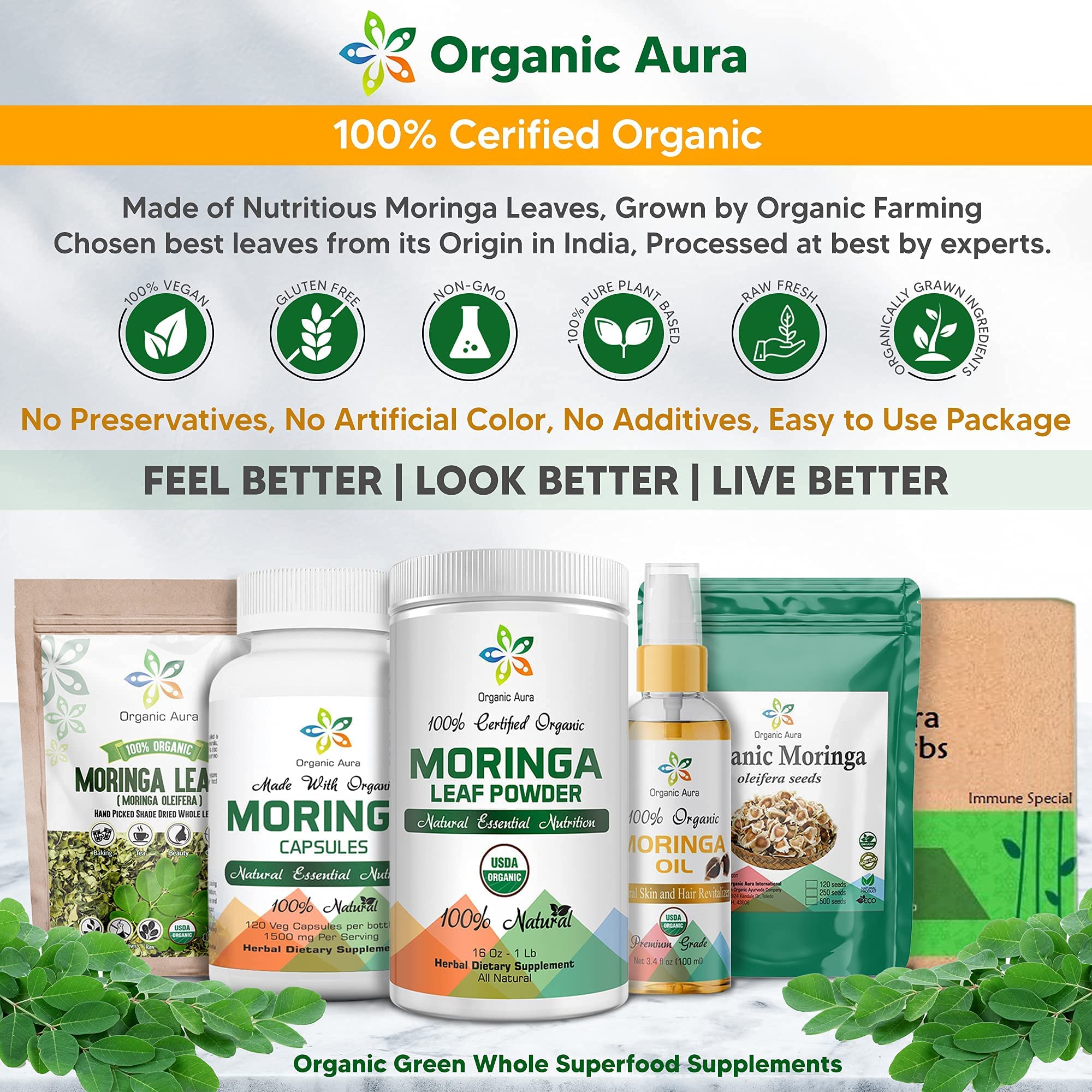 Nutritional benefits and ingredients of Moringa powder
