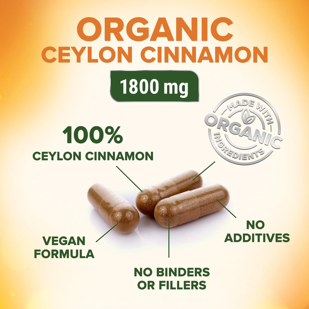 Ingredients panel for Ceylon Cinnamon Capsules
