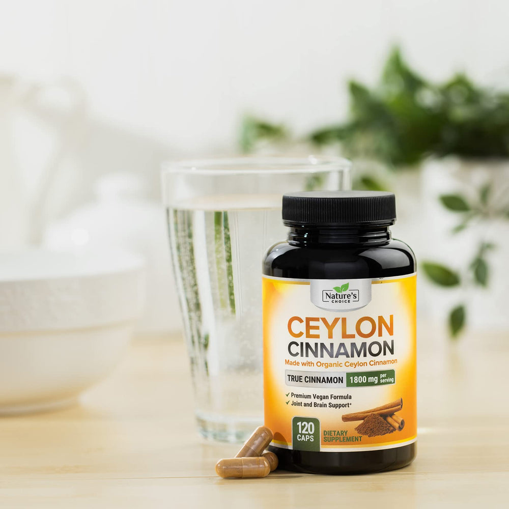 Vegan capsules containing Ceylon Cinnamon 1800mg