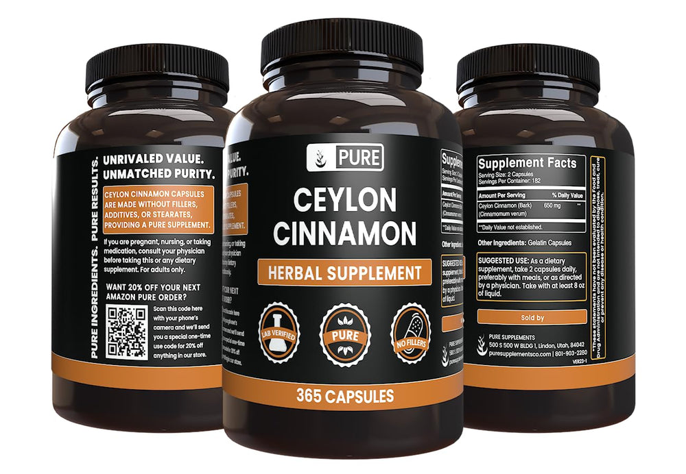 Close-up of pure cinnamon capsules highlighting single-ingredient formula