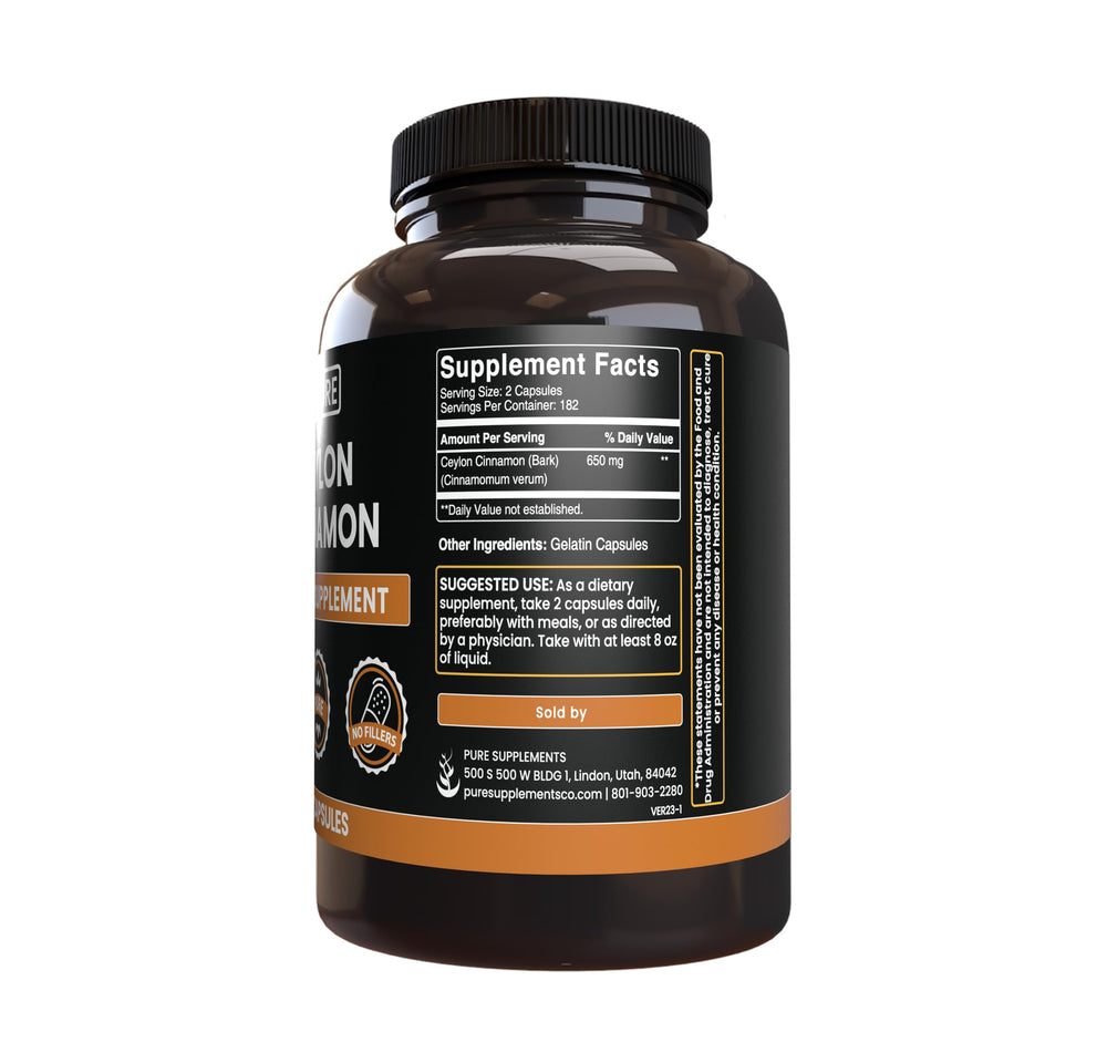 Label showing no fillers or additives