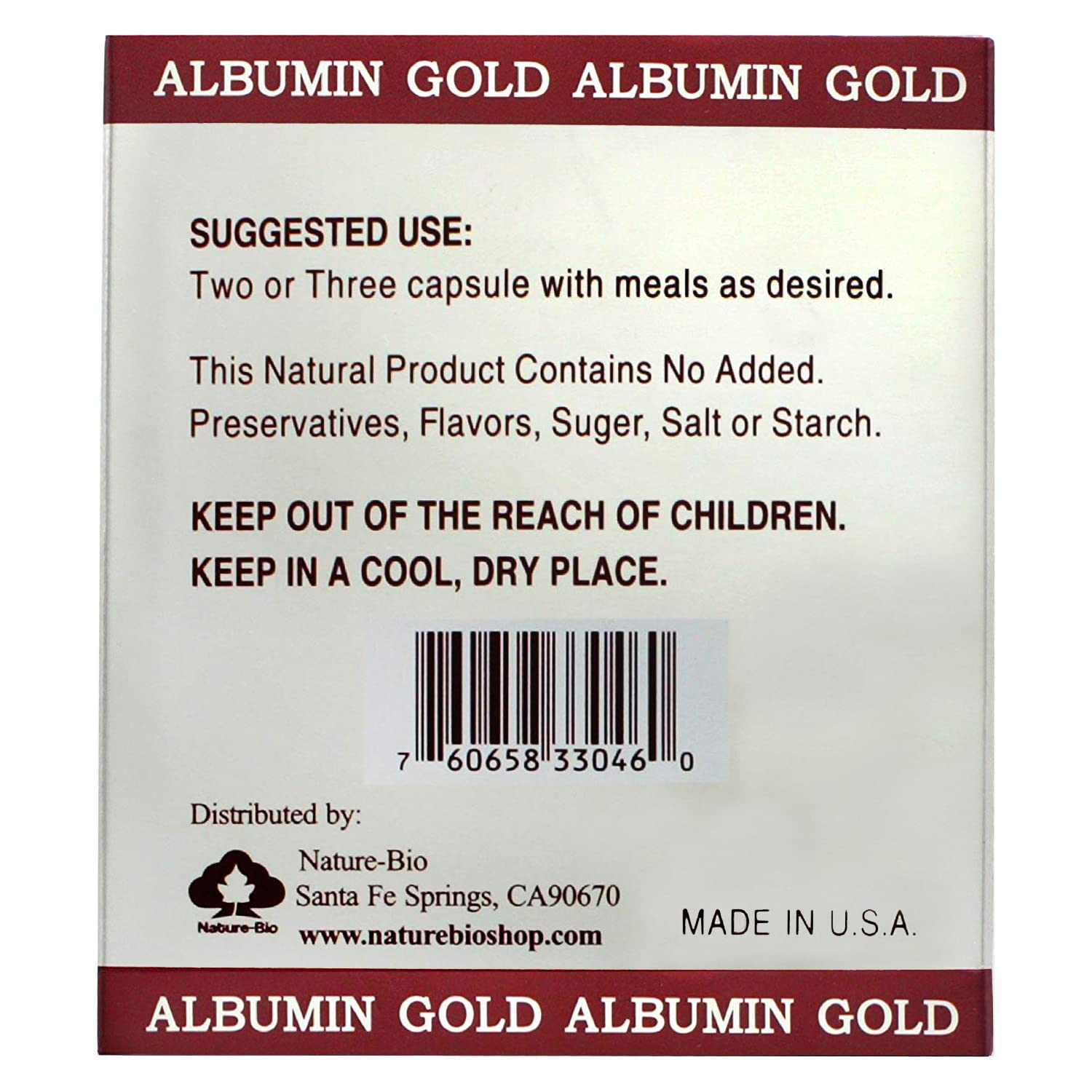 Healthy living concept with CGMLABS Albumin Forte bottle