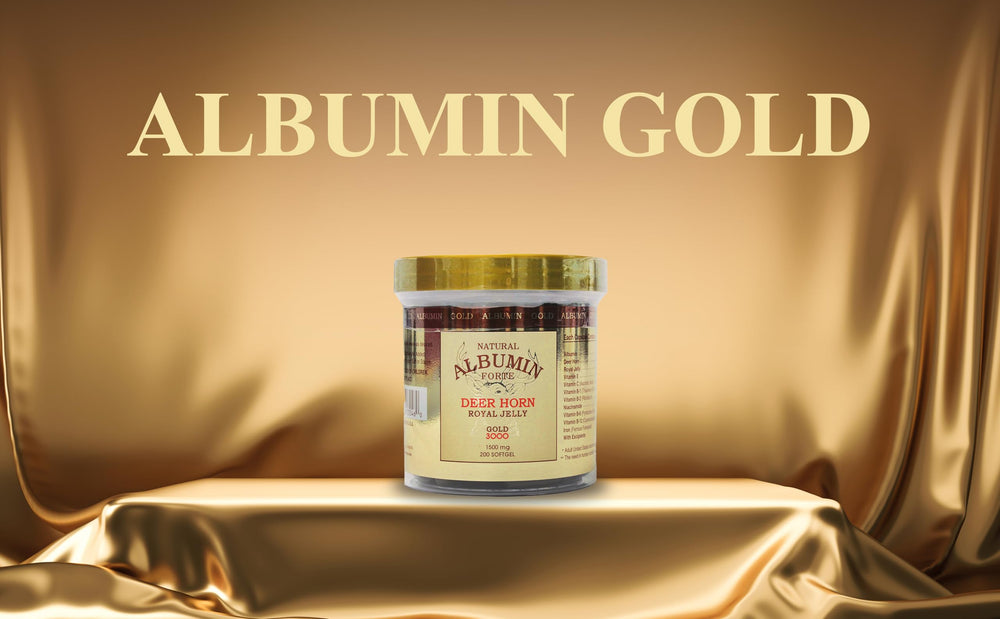 CGMLABS Natural Albumin Forte Deer Horn Royal Jelly on a white background