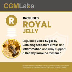 Royal jelly ingredient highlight with packaging