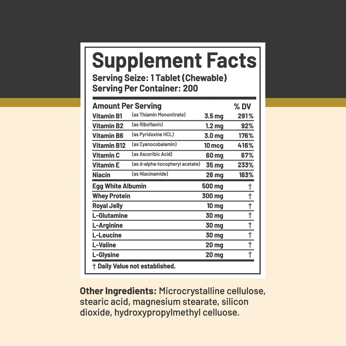 Dietary supplement disclaimer graphic