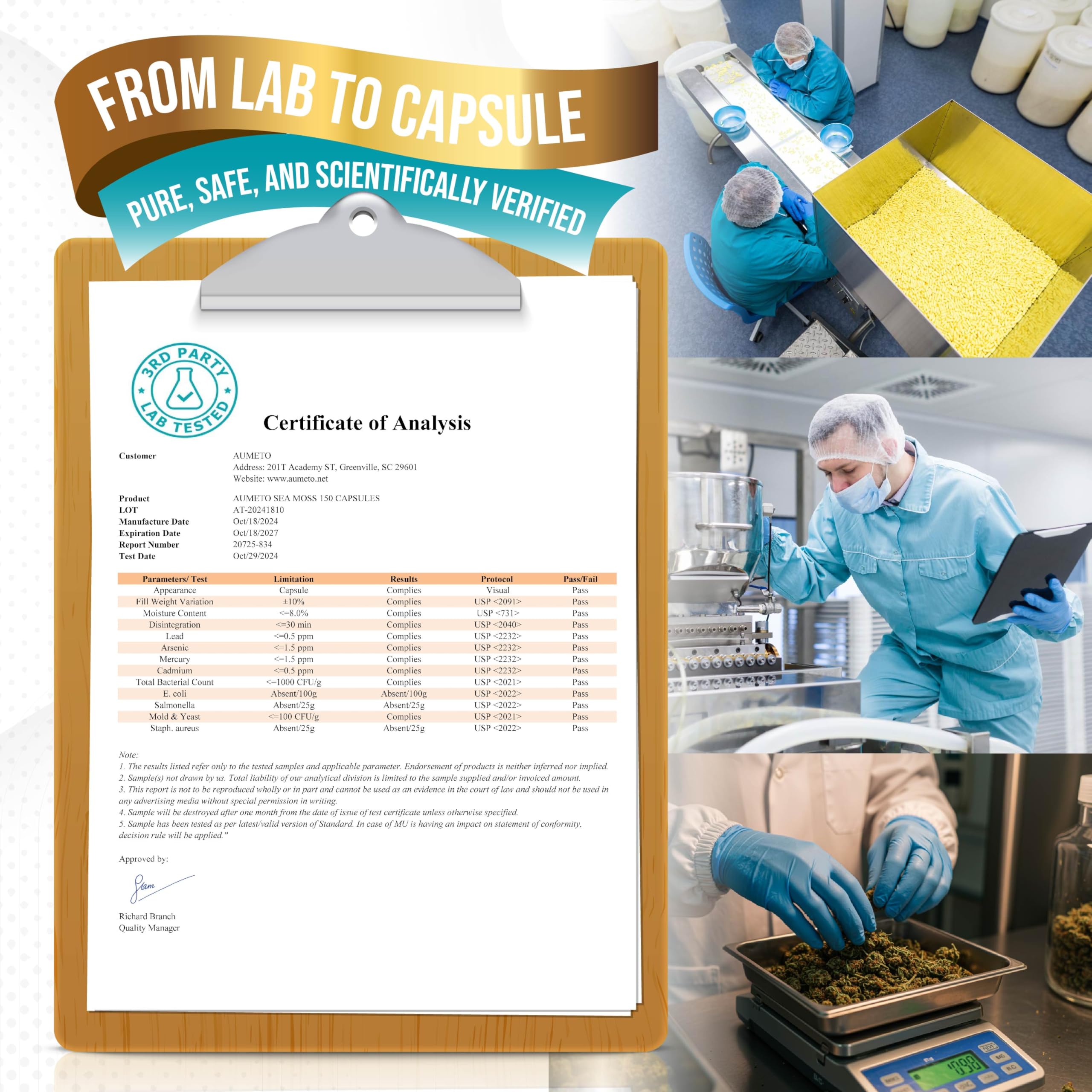 cGMP-certified manufacturing facility