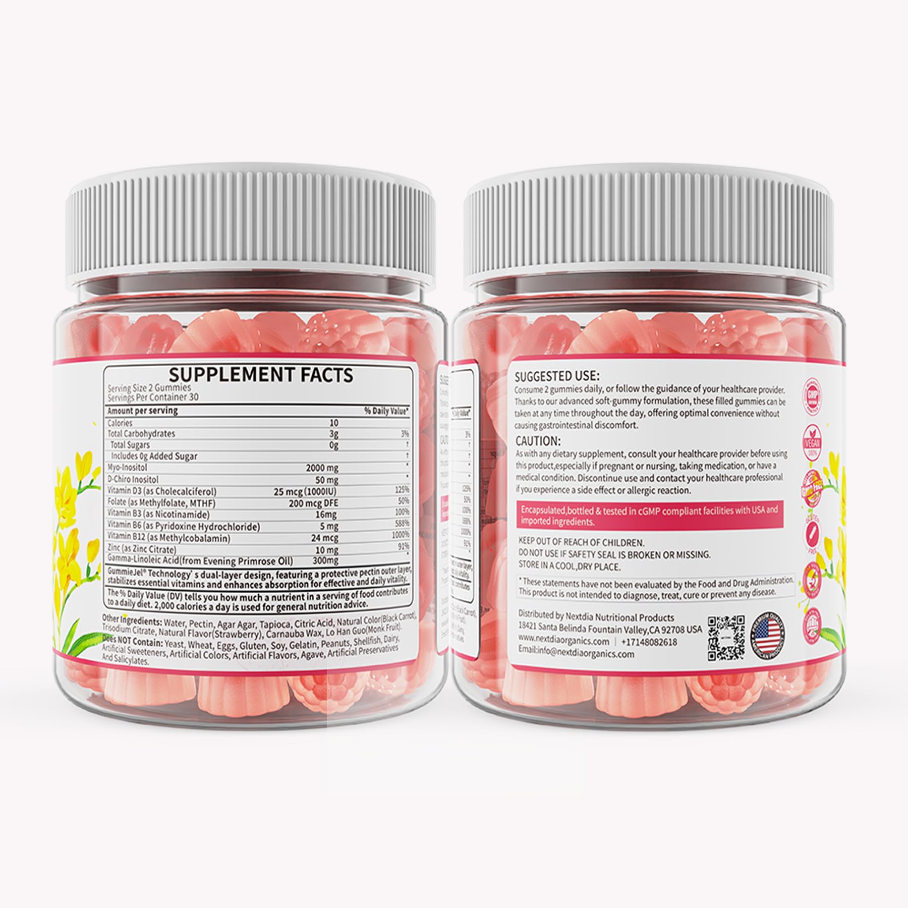 CGMP-certified facility vegan supplement.