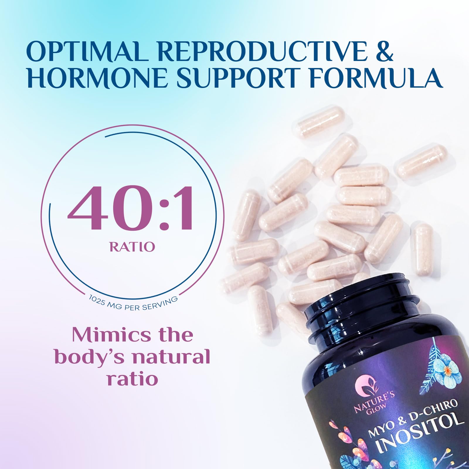 CGMP-manufactured vegan inositol capsules