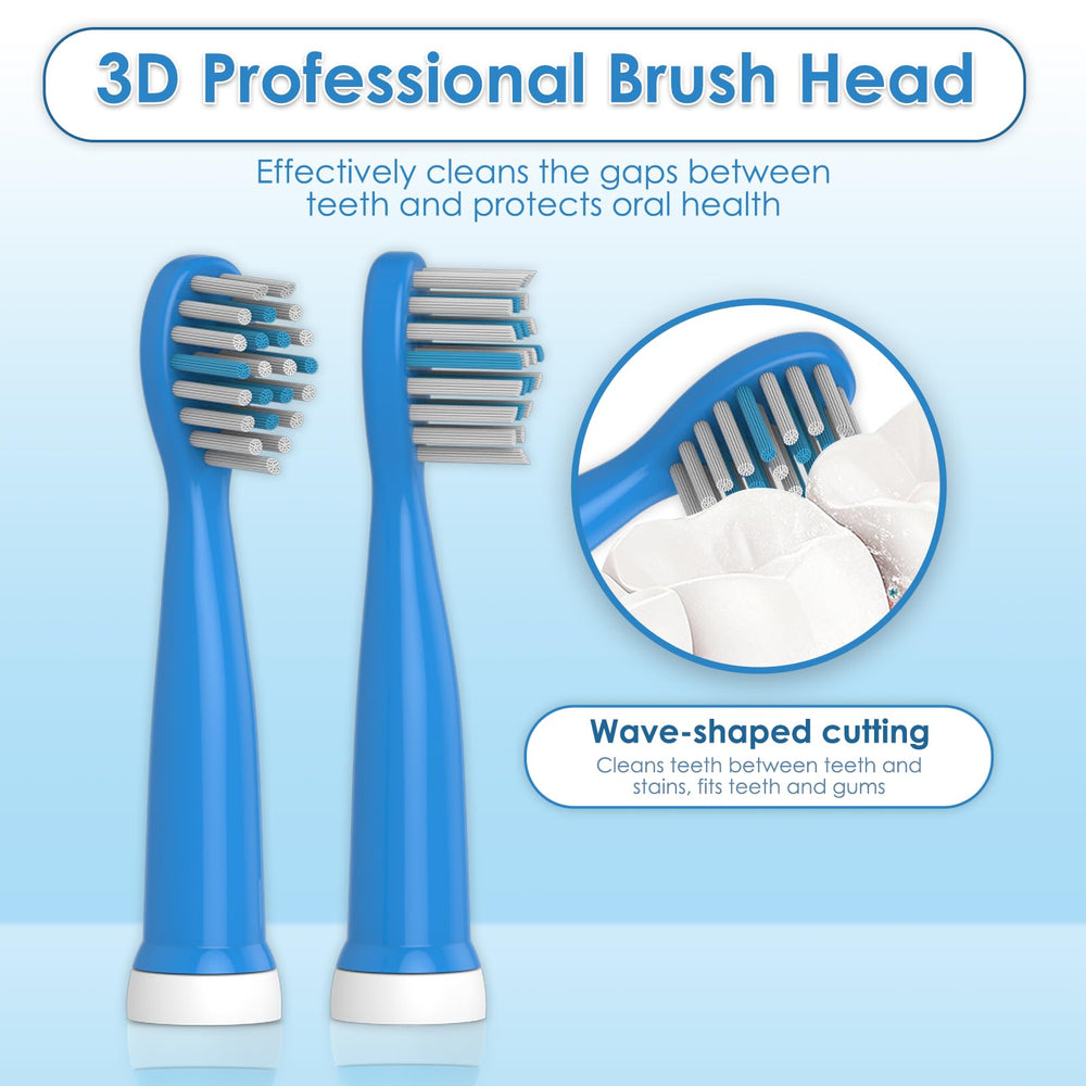 Contents: four CHAIN PEAK brush heads for kids