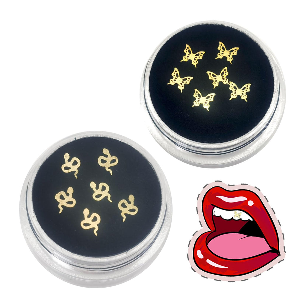 60-piece set in gold and silver colors