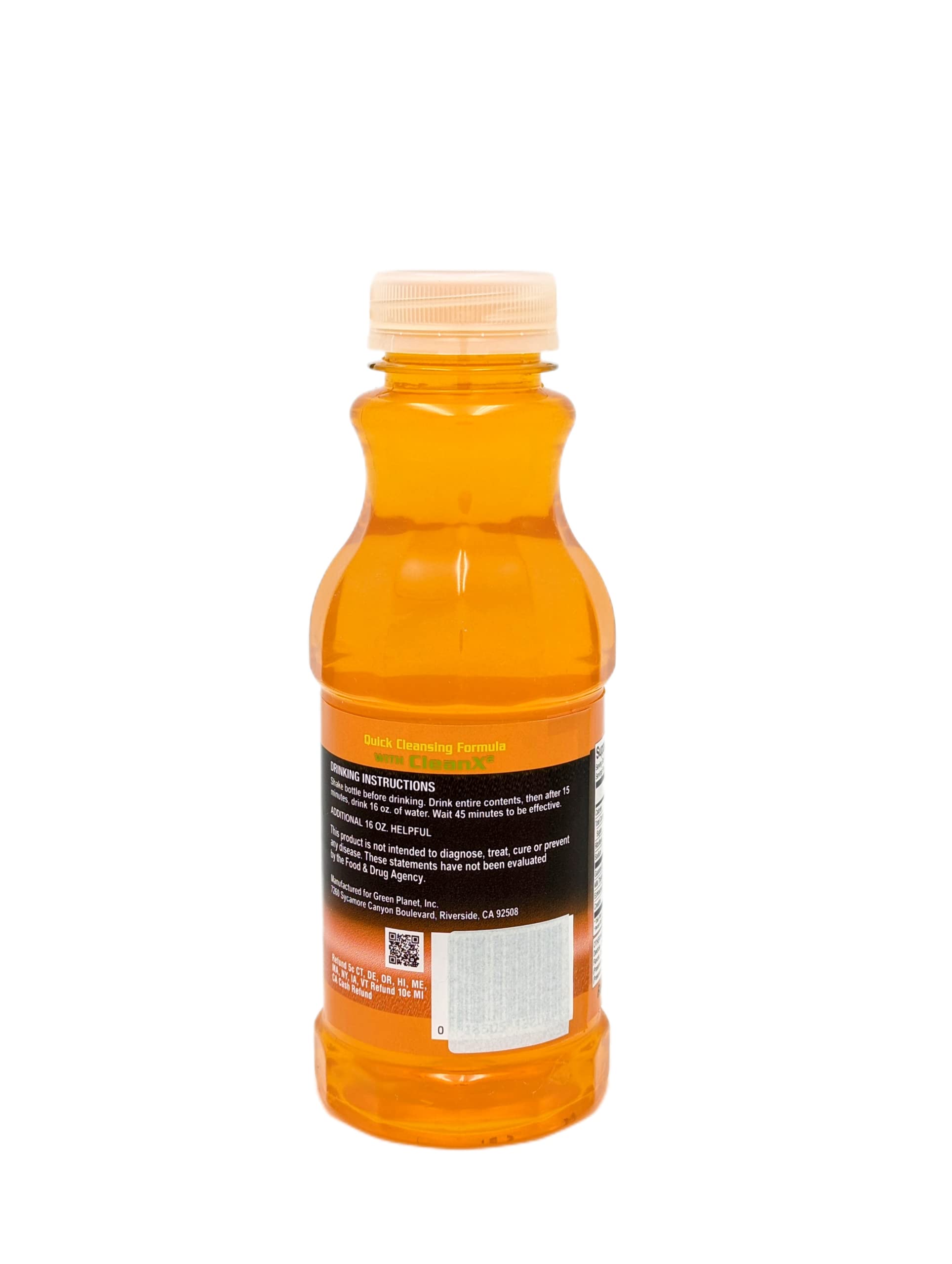 Nutrition facts and ingredients for Champ Flush Out Detox Drink Orange-mango