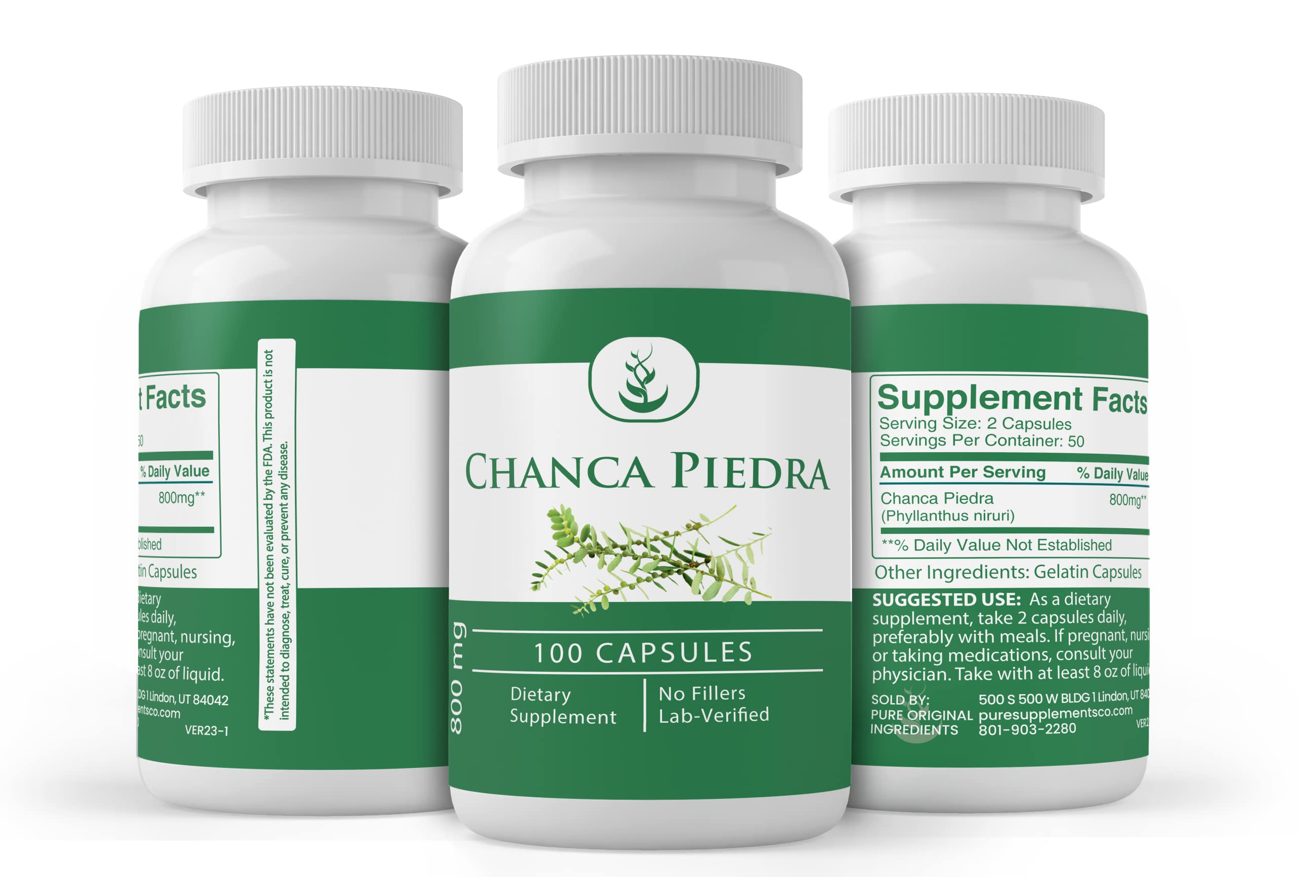 Emphasis on single-ingredient formula of Chanca Piedra capsules