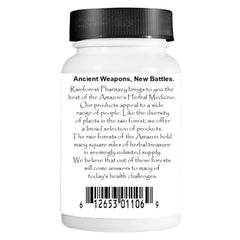Close-up of 500 mg Chanca Piedra whole herb capsules