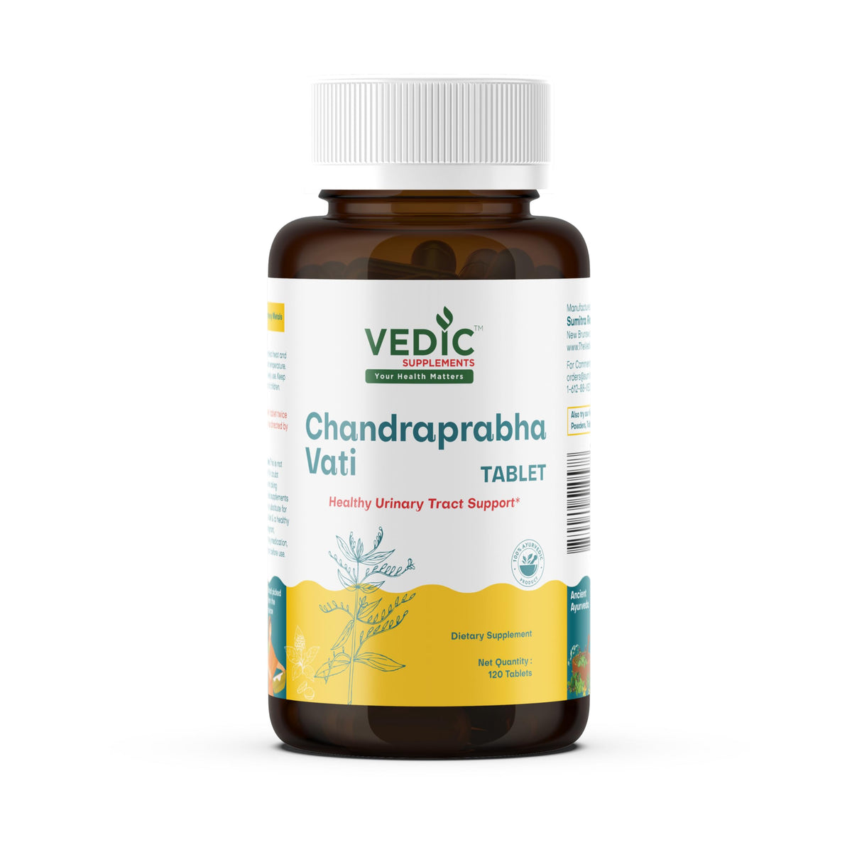 Chandraprabha Vati bottle and tablets for urinary tract support