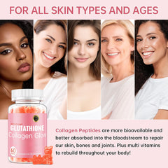 Strawberry-flavored Glutathione Collagen Glow Gummies