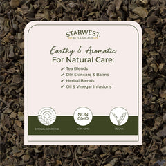 Chopped and bulk packed chaparral leaf