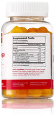 Back nutrition panel of Chapter One Omega Gummies bottle