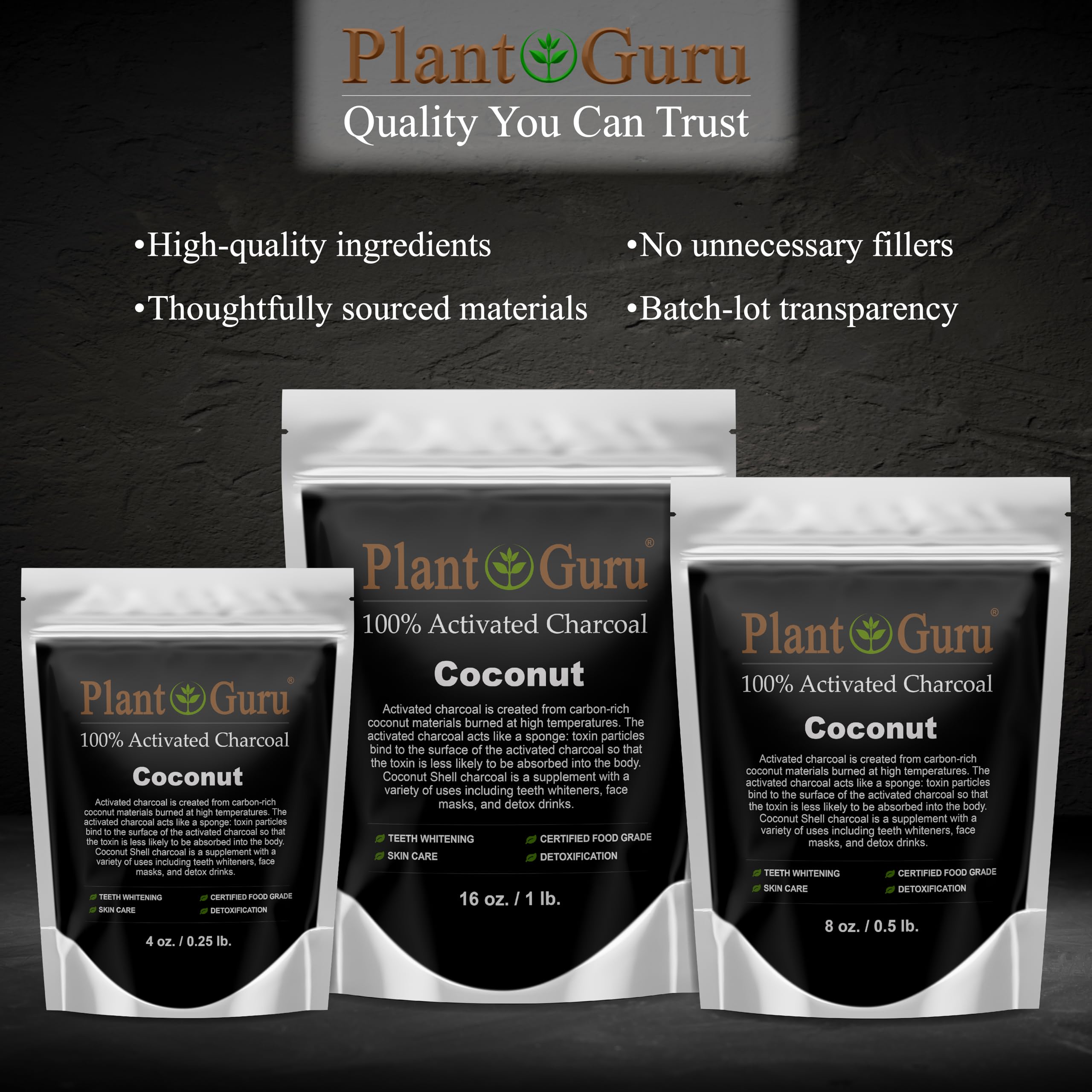 Charcoal powder for bug bites and wounds relief