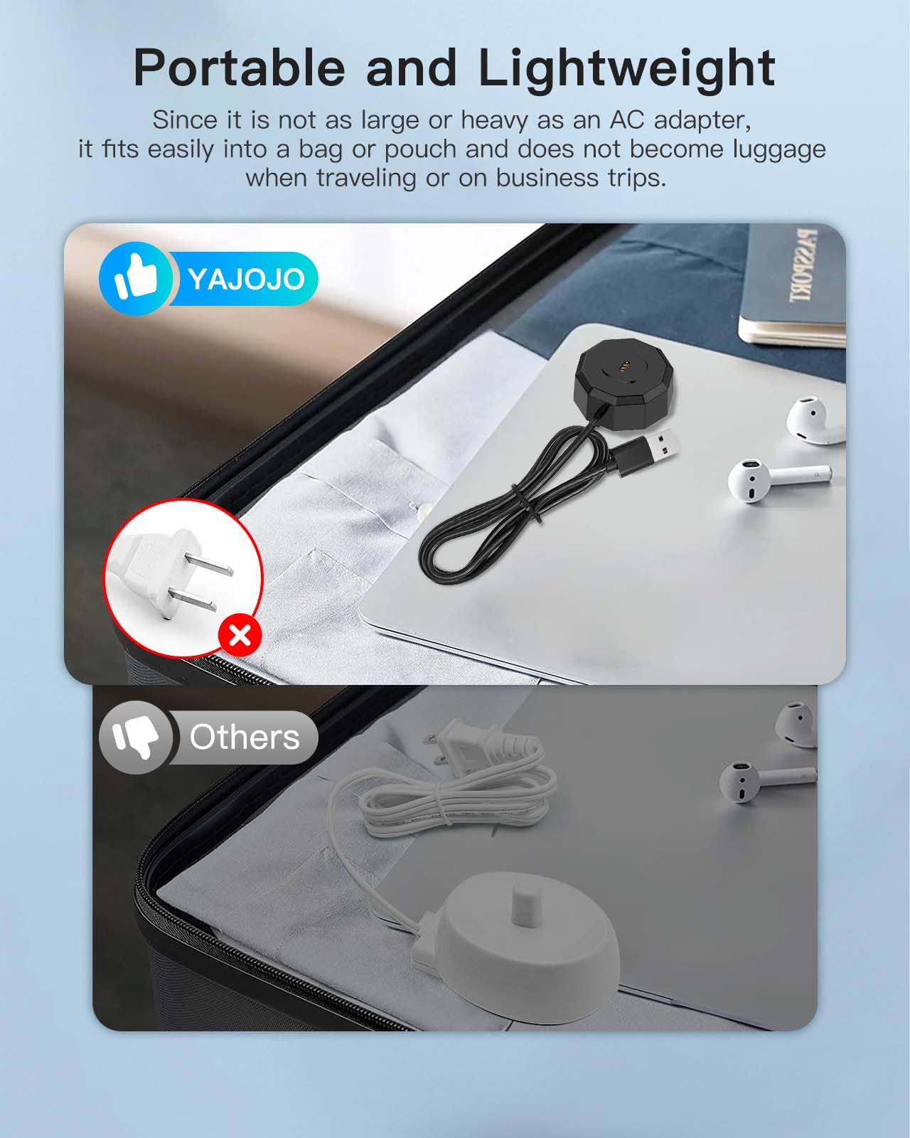 Charger dock for Laifen electric toothbrush - compact portable design