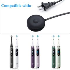 Side view of black Oral-B iO charging base
