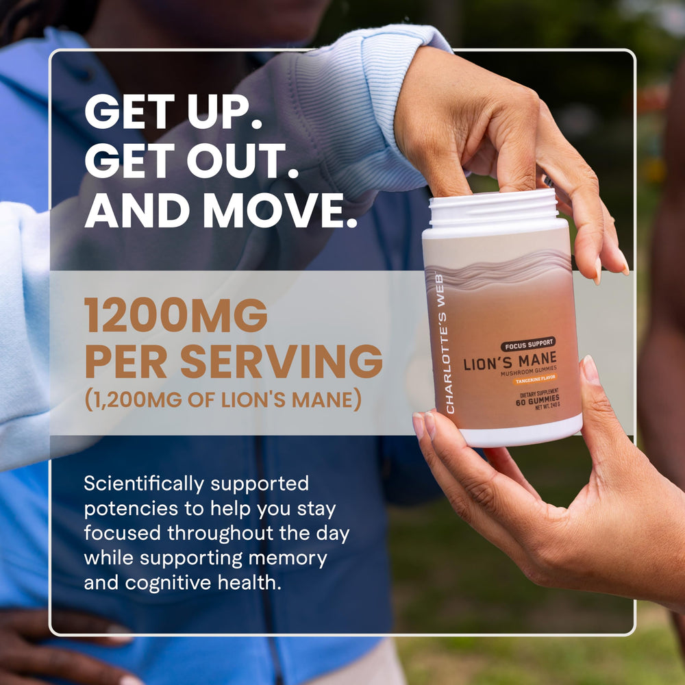 Serving size and ingredients panel on the bottle