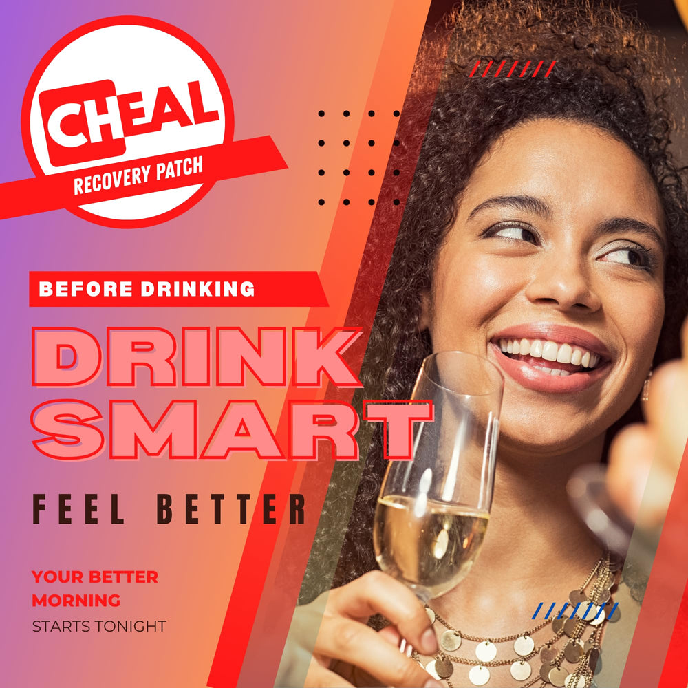 CHEAL Party Recovery Patch US-made logo highlights domestic craftsmanship and trusted ingredients.