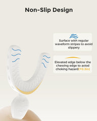 Elevated safety edge on the chew for safer chewing