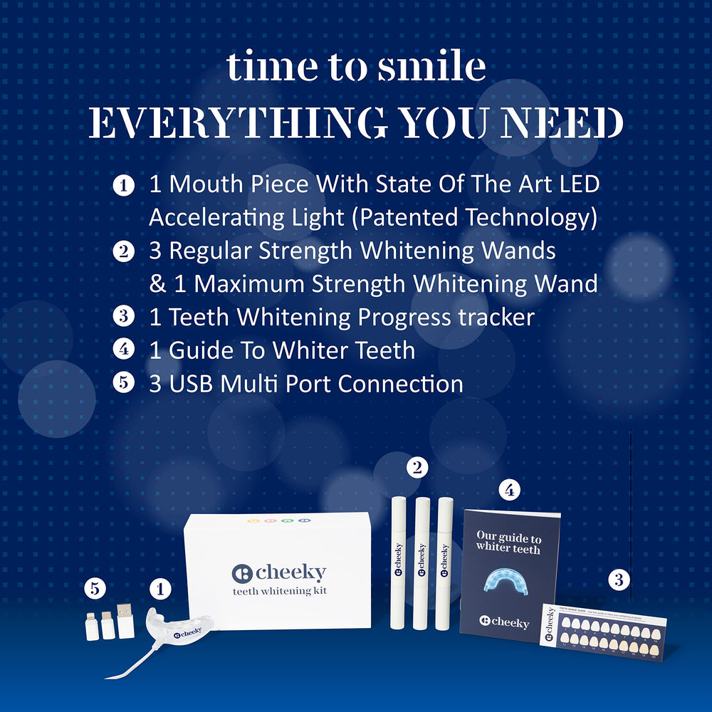 LED mouthpiece with whitening gel ready for use
