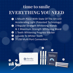LED mouthpiece with whitening gel ready for use